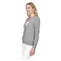 PK18A64HX Cardigan 100% cachemire à manches longues et col en V pour femmes